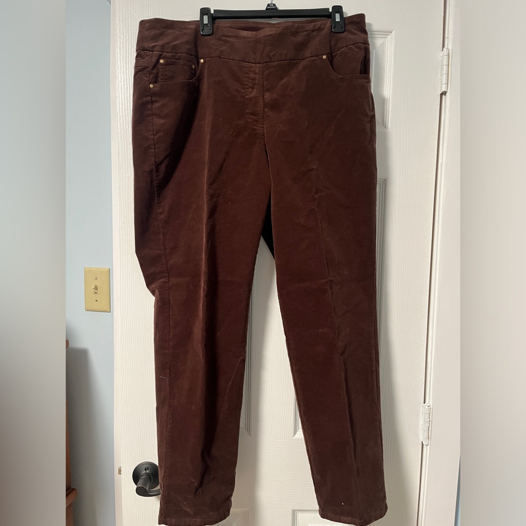 Brand New Ruby Rd Brown Corduroy Pants